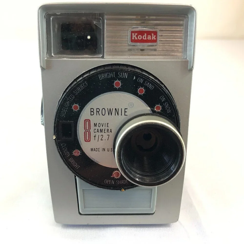 Vintage Kodak Brownie 8 mm f/2.7 Movie Camera In Box With Manual